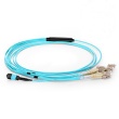 MPO Female to 12core LC  OM3 50/125 Multimode  Optic Fiber Patch cord