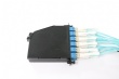 SC Simplex Fiber Optic Adapter MTP / MPO Fiber With Swell Clip Lock Cover